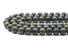 Load image into Gallery viewer, Genuine Green Blue Chrysocolla Round Smooth Beads, Sku#U1393