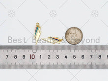 Load image into Gallery viewer, Colorful Enamel Lightning Shape Pendant, 18K Gold Filled Ena