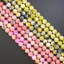 Load image into Gallery viewer, Colorful Jade Round Smooth Beads, Sku#U1900