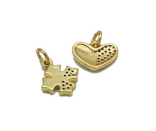 Load image into Gallery viewer, CZ Enamel Cross/Heart Charm, Sku#LD196
