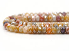 Load image into Gallery viewer, Mystic Genuine Rutilated Jade Rondelle Faceted Beads Sku#UA268
