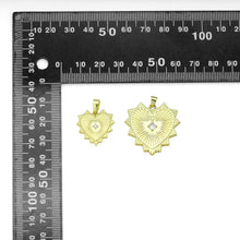 Load image into Gallery viewer, Diamond CZ Spike Heart Charm Pendant, Sku#LX791