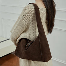 Load image into Gallery viewer, Vintage Genuine Leather Underarm Bag – Premium Cowhide Dumpling Crossbody Handbag