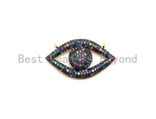 Load image into Gallery viewer, Rainbow CZ Micro Pave Eye Pendant,sku#F676