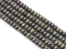 Load image into Gallery viewer, Genuine Dragon Blood Stone Rondelle Smooth Beads, Sku#U1407