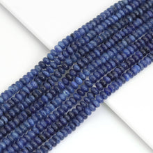 Load image into Gallery viewer, 4x7mm Genuine Kyanite Rondelle Smooth Beads, Sku#U1939
