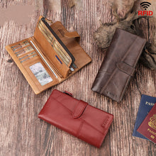 Load image into Gallery viewer, Genuine Leather Phone Bag for Women – RFID Crossbody Wallet with Card Slots