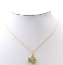 Load image into Gallery viewer, CZ Gold Thumb up Gesture Charm, Sku#LK771