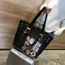 Load image into Gallery viewer, Hiphop Nylon Shoulder Tote Bag – Lightweight Waterproof Travel Bag for Men &amp; Women