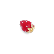 Load image into Gallery viewer, White Pearl Red Strawberry Charm Pendant,Sku#LK1225