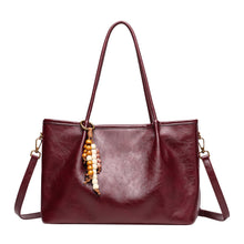 Load image into Gallery viewer, Women's Pleated Underarm Tote Bag – Soft PU Leather Shoulder Bag | Burgundy, Black, Brown, Khaki, Coffee
