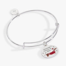 Load image into Gallery viewer, 'Dachshund Through The Snow' Dog Charm Bangle