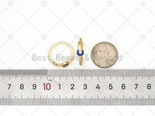 Load image into Gallery viewer, Colorful Enamel Safety Pin Shape Adjustable Ring
