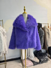 Load image into Gallery viewer, Women's Pure Color Versatile Faux Fur Collar Long Sleeve Coat Plus Size Outerwear