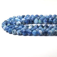 Load image into Gallery viewer, Genuine Blue Chrysocolla Round Smooth Beads, 6mm/8mm/10mm, Sku#U1580