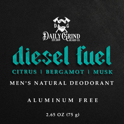 Diesel Fuel Natural Deodorant for Men - Citrus & Bergamot