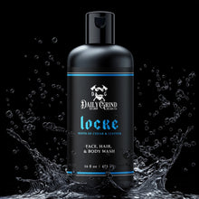 Load image into Gallery viewer, Locke 3-in-1 Shampoo, Face &amp; Body Wash for Men - Cedar &amp; Leather
