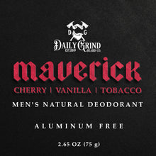 Load image into Gallery viewer, Maverick Natural Deodorant for Men - Cherry Tobacco