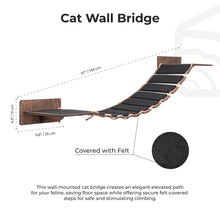 Load image into Gallery viewer, Cat Wood Bridge Dark Walnut