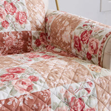 Load image into Gallery viewer, Reversible Floral Patchwork Furniture Protector - Maribel Collection