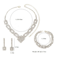 Load image into Gallery viewer, Dazzling 3-Piece Full Rhinestones Jewelry Set (MAC317)