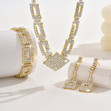 Load image into Gallery viewer, Dazzling 3-Piece Full Rhinestones Jewelry Set (MAC317)