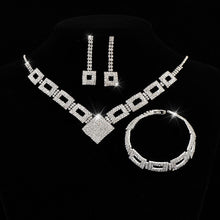 Load image into Gallery viewer, Dazzling 3-Piece Full Rhinestones Jewelry Set (MAC317)