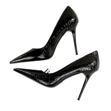 Load image into Gallery viewer, Women's Snake-Print Stiletto Heels | Pointed Toe Dress Shoes