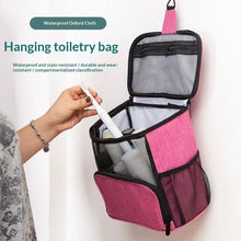Load image into Gallery viewer, Portable Hanging Large-Capacity Toiletry Bag for Travel – Oxford Cloth Organizer