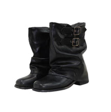 Load image into Gallery viewer, Women's Bow-Tie Ankle Boots | Niche-Design Wide-Calf Soft-Soled Chunky Heel | Korean Style