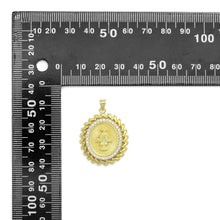 Load image into Gallery viewer, Clear CZ Oval CZ Saint Charm, Sku#LK940