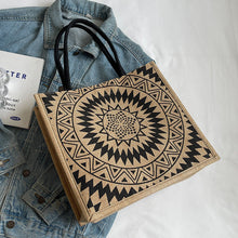 Load image into Gallery viewer, Women's Ethnic Style Tote Bag - Cotton Canvas Shoulder Bag for College &amp; Everyday Use