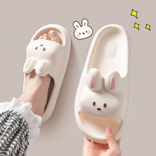 Load image into Gallery viewer, Women's Non-Slip Indoor Slippers - Soft Cushioned EVA Bathroom Slippers with Cute Rabbit Design