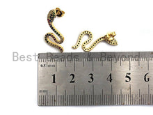 Load image into Gallery viewer, CZ Micro Pave Rainbow Naja Naja Atra Earring, Sku#J124