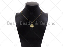 Load image into Gallery viewer, 18K Dainty Gold Buddha Shape Pendant/Charm,Gold Religion Charm, Necklace Bracelet Charm Pendant,19x22mm,Sku#LK298