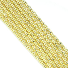 Load image into Gallery viewer, Gold Rondelle Hematite Beads, Bright Gold Hematite Rondelle Spacer Beads, Sku#S34