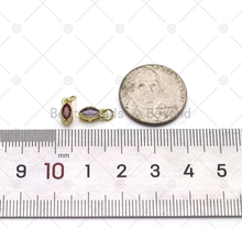 Load image into Gallery viewer, cz marquise shape charm, Eye shape Charm, Sku#LK532