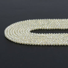 Load image into Gallery viewer, Light Yellow CZ Round Faceted Beads, Sku#U1867