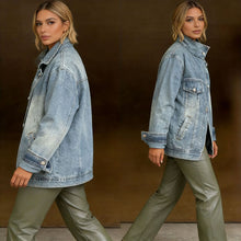 Load image into Gallery viewer, Irregular Single-pocket Denim Jacket