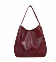Load image into Gallery viewer, Women's Soft PU Leather Bucket Bag – Stylish Shoulder &amp; Tote Handbag