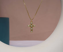 Load image into Gallery viewer, CZ Cross Charm, Sku#LK613