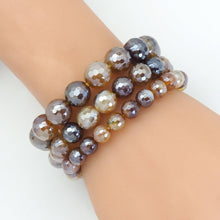 Load image into Gallery viewer, Mystic Brown Banded Agate Stretchy Bracelet, 8mm/10mm/12mm,EF397