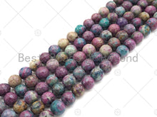 Load image into Gallery viewer, High Quality Genuine Red Corundum Faceted Round Beads, 6mm/8mm/10mm Natural Corundum, 15.5'' Full Strand, SKU#U1070