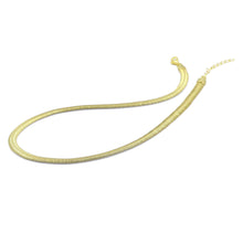 Load image into Gallery viewer, Thick Gold herringbone Necklace, Sku#LD513