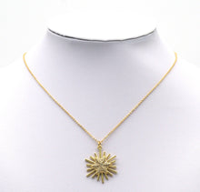 Load image into Gallery viewer, Gold CZ Shiny Star Light Beam Charm, Sku#LK713