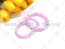 Load image into Gallery viewer, Natural Light Green/Kunzite Quartz Stretchy Bracelet