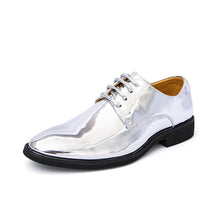 Load image into Gallery viewer, Men's British Style Pointed-Toe Glossy Dress Shoes - Premium PU Leather Formal Footwear