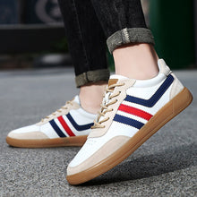 Load image into Gallery viewer, Men's Leather Height-Boosting Sneakers with Rubber Sole - Casual Elevator Shoes