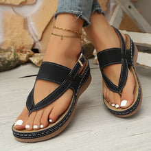 Load image into Gallery viewer, Women's Plus Size Roman Buckle Sandals - Lightweight Non-Slip Flip Flops