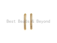 Load image into Gallery viewer, CZ Huggie Hoop Earrings, Sku#J258